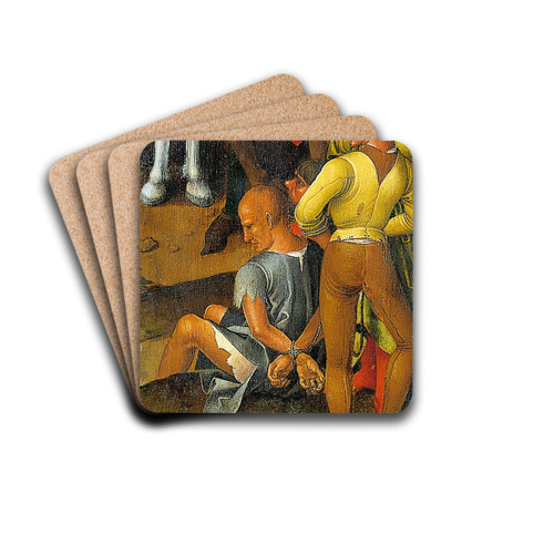 Raising of the Cross by Master of the Sttteritz Altar Drink Coasters - set of 4