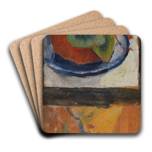 Alpenveilchen by August Macke Art Drink Coaster set
