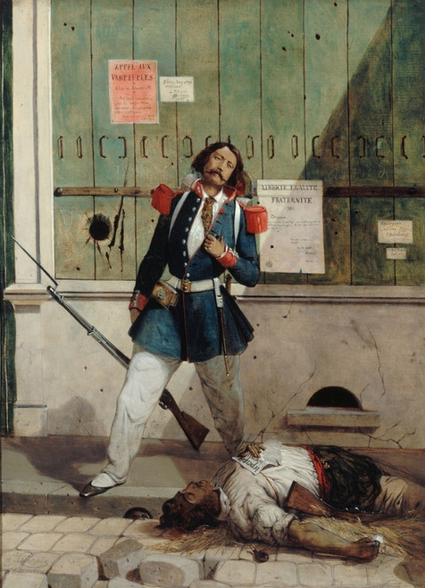 Garde national bless (pisode de la rvolution de 1848) (1858) by Alcide-Joseph Lorentz Art Print Download