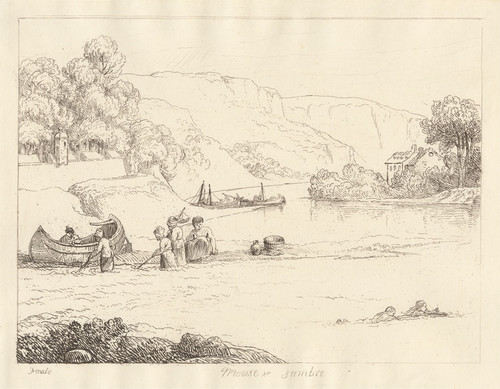 Meuse and Sambre, from the Gate of the Sambre (1822) by George Arnald Art Print Download