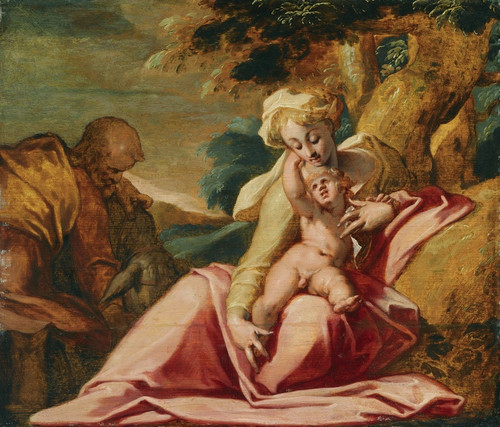 The Rest On The Flight Into Egypt by Abraham Bloemaert Art Print Download