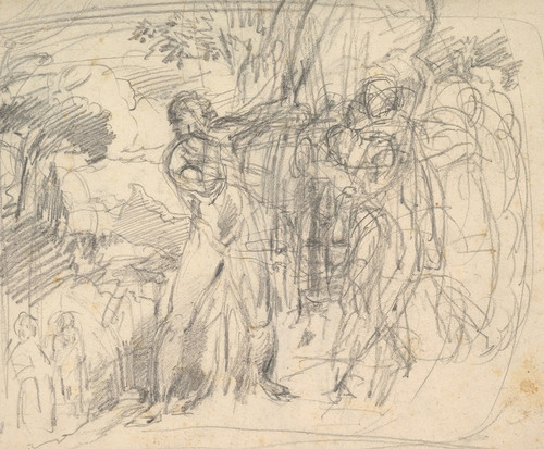 Compositional Study for ComusThe Measure (before 1864) by George Richmond Art Print Download