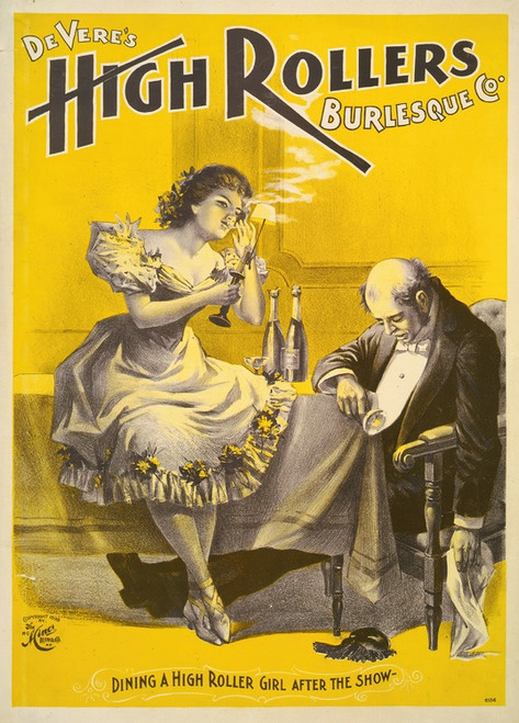 Deveres High Rollers Burlesque Co. (1898) by H.C. Miner Litho. Co. Art Print Download