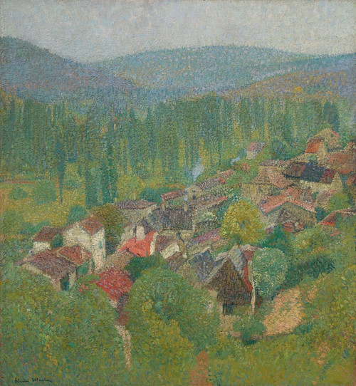 Vue des toits de Labastide-du-Vert en t (circa 1930) by Henri Martin Art Print Download