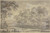Group of trees near a water, with buildings in the middle ground and a mountain range in the background by Joris van der Haagen Art Print Download