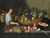 A Still Life Of Grapes, Melons And Pomegranates On A Stone Ledge With A Figure Carrying A Basket On The Left by Pseudo Pietro Paolo Bonzi Art Print Download