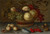 Apples and grapes in a basket, with fruit and shells on a stone ledge by Balthasar van der Ast Art Print Download