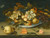 A Still Life With A Delft Bowl Containing Fruit, On A Ledge With Flowers, Insects And A Lizard by Balthasar van der Ast Art Print Download