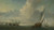 Digital Print - Marine view with a port in the background by Abraham de Verwer