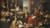 Digital Print - A Kitchen Interior With A Chef And His Assistant Surrounded By Meats And Cooking Instruments, A Fireplace To The Right by Italo-Flemish School
