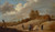Digital Print - A landscape with figures on the outskirts of a town by David Teniers The Younger