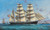 Digital Print - The barque MARIA of Captain Emilio Persich sailing under all sails and the Austro-Hungarian merchant flag off the home coast by Basilio Ivankovic