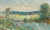 Digital Print - Shepherd and his flock, in a river meadow by Cecil Gordon Lawson