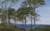Digital Print - View Through Beech Trees Across a Fiord by P. C. Skovgaard