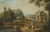 Digital Print - A Landscape With A Roman Ruin And Figures Resting Beside A Stream by Giuseppe Zais