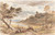 Digital Print - Travelers Resting by a Fallen Tree by John Linnell