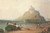Digital Print - View of Mont St. Michel with Figures on the Beach by William Wyld