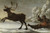 Digital Print - Reindeer with a sledge by David Klcker Ehrenstrahl