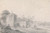 Digital Print - Riverside Scene with Figures, Hexagonal Building Left and Horse-Drawn Wagon Crossing Bridge at Right by Richard Wilson