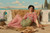 Digital Print - The Quiet Pet by John William Godward