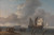 Digital Print - Warships Lying Offshore, the Commanding Admiral Being Rowed out to Join the Flagship, Her Sails Illu... by Charles Martin Powell