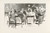 Digital Print - Puzzle - Find the man who is paying for the dinner by Charles Dana Gibson