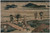 Digital Print - A View of Mount Fuji and Travellers by a Bridge by Katsushika Hokusai