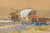 Digital Print - Fuhrwerk bei der berquerung eines Flusses by Franz Roubaud