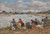 Digital Print - Laveuses au bord de la Touques by Eugne Boudin