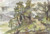Digital Print - Bosrijk heuvellandschap by Jozef Israls