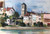 Digital Print - Wasserburg am Inn - Huserpartie am Inn by Otto Geigenberger