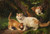 Digital Print - Cat family playing in the forest by Julius Adam the younger
