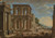 Digital Print - A capriccio with an ionic portico, a fountain, a two story loggia, a Gothic palace, and figures on a quay by Alessandro Salucci