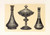 Digital Print - Recent Indian Vases in Oxydised Pewter, Encrusted or Damascened with Silver. Tazza in Wrought Iron, Inlaid with Silver by John Charles Robinson