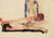 Digital Print - Nacktes Paar (Nude Couple) by Egon Schiele