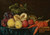 Digital Print - Fruit on a silver platter with lobsters on a partially draped table by Jan Davidsz de Heem