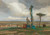 Digital Print - A Calvary group on the Hochberg near Perchtoldsdorf by Tina Blau