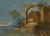 Digital Print - A Capriccio Fluvial Landscape With Figures In A Boat In The Foreground by Giuseppe Bernardino Bison