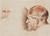 Digital Print - Hovedet af den romerske soldat bag Kritus set en face, og hovedet af den knlende soldat set i profil mod venstre by Willem Panneels