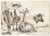Digital Print - To ker, set bagfra by Paulus Potter Digital Print - To ker, set bagfra by Paulus Potter