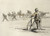 Digital Print - Soldat  bicyclette regardant passer un convoi by Georges Goursat (Sem)