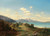 Digital Print - A View of Steinbach am Attersee with Unterach, Schafberg, the Drachenwand in the Background by Josef Mayburger