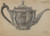 Digital Print - Silver Teapot by Margaret Knapp