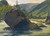 Digital Print - An Erratic Rock In The Rapids by Martinus Rrbye