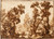 Digital Print - Landscape with Seated Figures in Foreground by Remigio Cantagallina