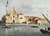 Digital Print - Vue de l'le de Santa Maria delle Grazie by Giacomo Guardi