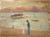 Digital Print - Matrosenjunge, kleine Boote und Meeresarm by Ernst Schiess