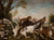 Digital Print - Hunting Scene (Dogs Attacking Wild Boar) by Joseph Anton Harzath