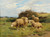 Digital Print - Sheep In A Meadow by Cornelius van Leemputten