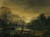Digital Print - A River Landscape At Sunset With Fishermen Drawing In Their Net In The Foreground, Windmills Beyond by Aert van der Neer